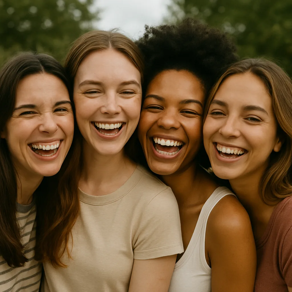 Girls feeling beautiful and confident without makeup