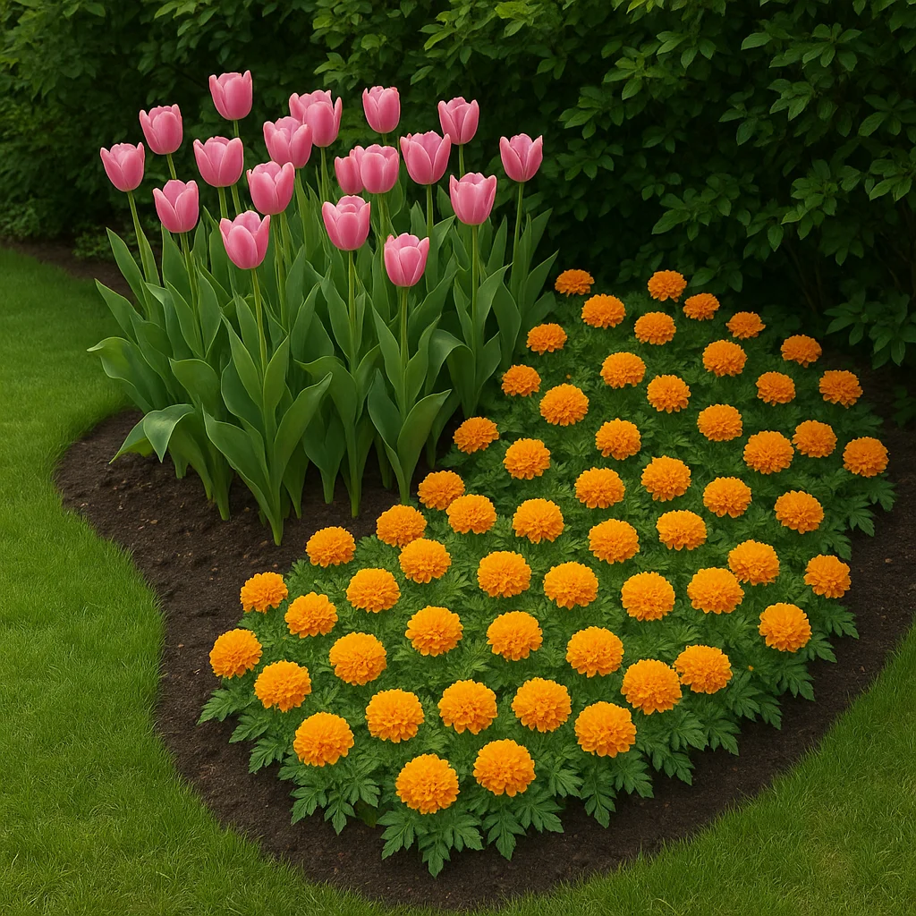 seasonal garden corner flower